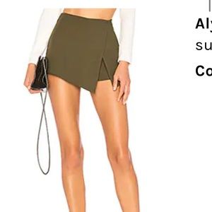 Alyssa Wrap Skort in Olive